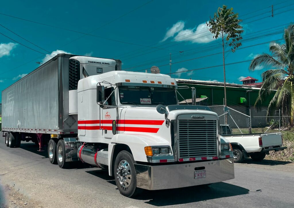 Large semi truck on street - Porter Freight Funding review
